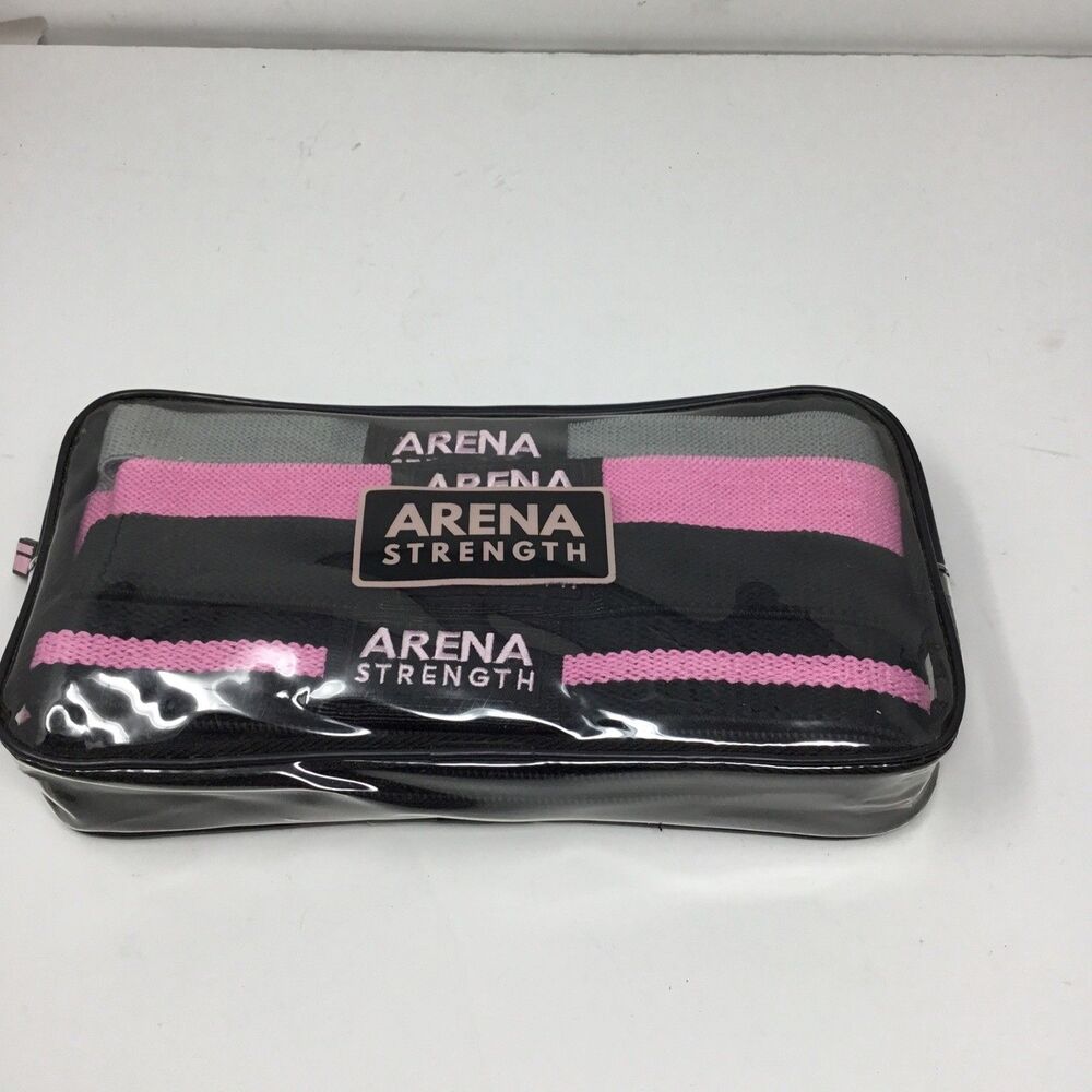 Arena Strength Full Body Resistance Bands Workout Guide & Carry Storage Case New